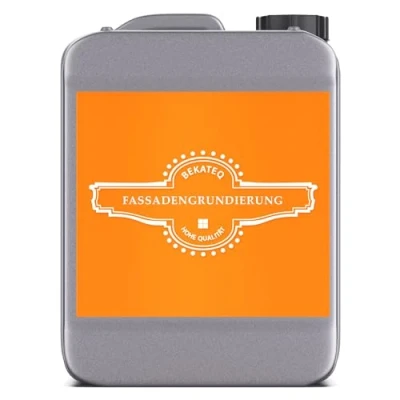 Abbildung von BEKATEQ Grundierung 10l für Fassadenfarbe, Wandfarbe innen und aussen, Sockel Fassadengrundierung, Wandgrundierung, Tiefengrund, Haftgrund BE 516