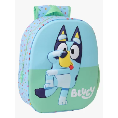 Abbildung von Safta Blue 3D Schulrucksack mit Design, anpassbar an den Wagen, ideal für Kinder verschiedener Altersgruppen, bequem und vielseitig, Qualität Widerstandsfähigkeit, 27 x 10 33 cm, Hellblau, M