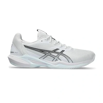 Abbildung von Asics Solution Speed Tennisschuh für Sandplätze, Herren, Größe: 43.5, Weiss schwarz Schuhe