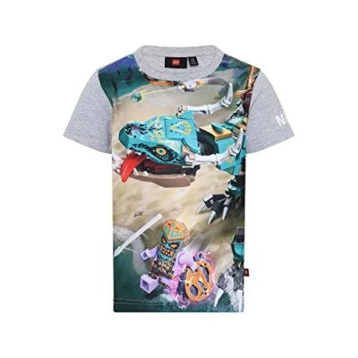 Abbildung von LEGO Jungen Ninjago Lwtaylor 323 T Shirt, 912 Grey Melange, 152 EU