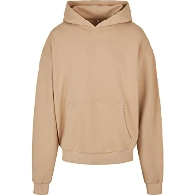 Abbildung von Build Your Brand Herren Ultra Heavy Hoody Kapuzenpullover, Unionbeige, 5XL