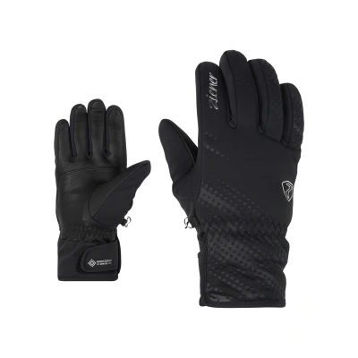 Abbildung von Ziener Damen KAROI Ski Handschuhe/Wintersport Primaloft, Winddicht, sehr warm, Black, 6,5