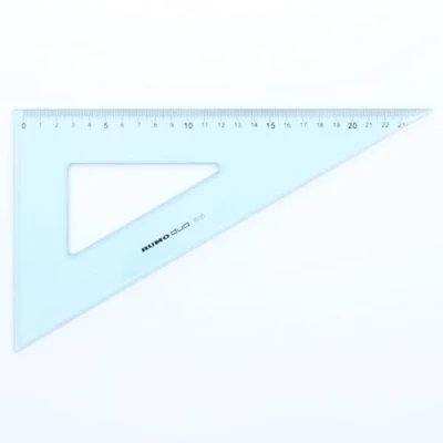 Abbildung von Rumold Schul Zeichendreieck 25 cm 60 Grad Kunststoff rauchgetönt