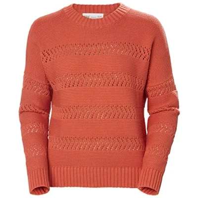 Abbildung von Helly Hansen Damen W Pier Pointelle Sweater Pullover, Terracotta, XS