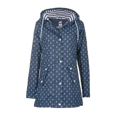 Abbildung von Michael Heinen Regenjacke / wasserabweisende Jacke blauweiß für Kinder, Größe: 38, Blau weiß