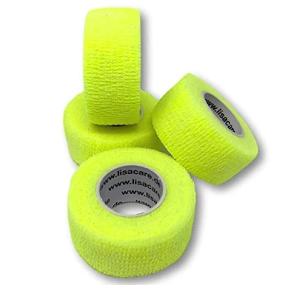 Abbildung von LisaCare Fingerpflaster 2,5cm x 4,5m 4er Set Neongelb 4 St