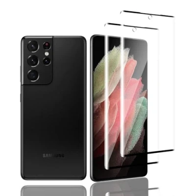 Abbildung von Zicurz 2 Stück Schutzglas für Samsung Galaxy S21 Ultra 5G, Panzer Schutz Glas, Schutzfolie, HD Displayschutz, Blasenfrei, 5G