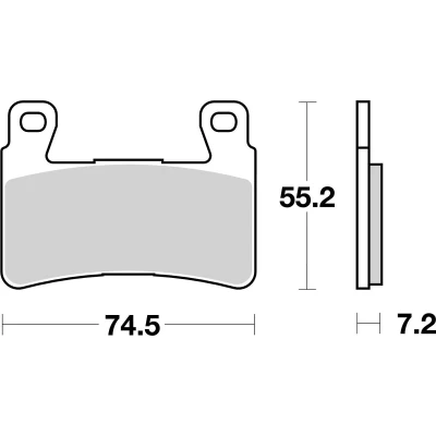 Abbildung von TRW Sinter Street MCB703SV Bremsbelagsatz