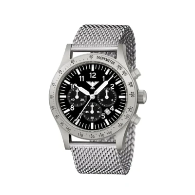 Abbildung von KHS PLASSC.MS Herren Armbanduhr Platoon Solar Chronograph Stahl Meshband