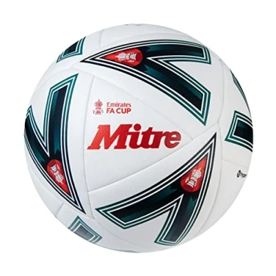 Abbildung von Mitre Match FA Cup Fußball 22/23, weiß/grün/rot