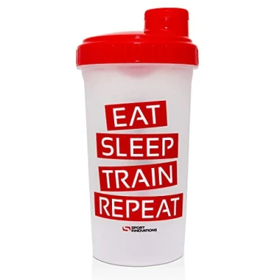 Abbildung von Eiweiß Shaker 700ml mit Sieb zum Herausnehmen Mixer Zubereiten von Fitnessgetränken und Eiweiss Shakes