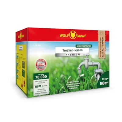 Abbildung von WOLF Garten Trocken Rasen Premium, 100 m², Gelb