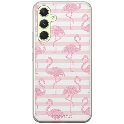 Abbildung von Babaco ERT Group Handyhülle für Samsung A54 5G Original und offiziell Lizenziertes Muster Flamingo 001 optimal an die Form des Handy angepasst, hülle aus TPU