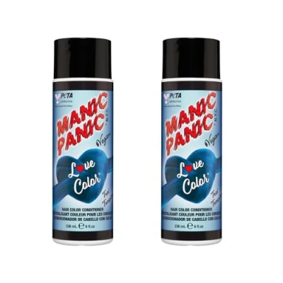 Abbildung von Manic Panic Love Color Teal Tempera Tierversuchsfrei, Vegan &amp; Lebendig 2 x 236ml
