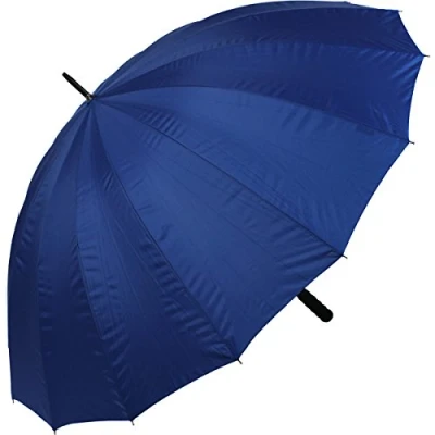 Abbildung von iX brella Stockregenschirm leichter Fiberglas Golf Partnerschirm XXL 16teilig, riesengroß