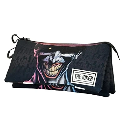 Abbildung von Joker Crazy ECO Dreifach Federmäppchen, Schwarz
