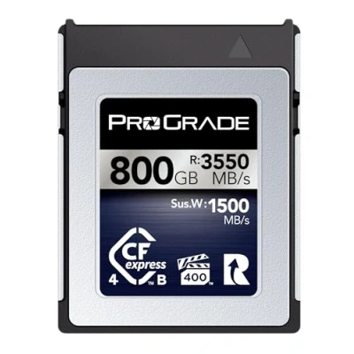 Abbildung von Digitale ProGrade Speicherkarte CFexpress 4.0 Typ B für Kameras Optimiert die Expressübertragung von Dateien und großen Speicher 800GB Iridium Serie