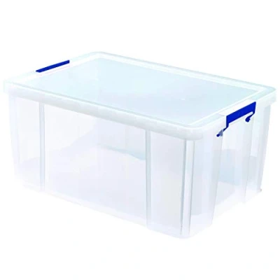 Abbildung von BANKERS BOX ProStore Große Aufbewahrungsbox mit Deckel 70 Liter aus Plastik (Innenmaße 30 x 58 38,5cm), 1 Stück