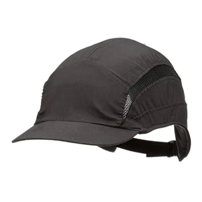Abbildung von 3M™ First Base™ 3 Anstoßkappe 2030610, Classic, Schwarz, verkürzter Schirm, 55 mm