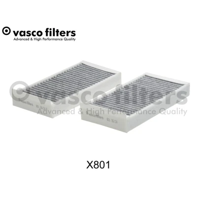 Abbildung von DAVID VASCO X801 Innenraumfilter Aktivkohlefilter 233 116 32 BMW: X1, 2 Active Tourer, Gran MINI: Schrägheck, Clubman, Cabrio