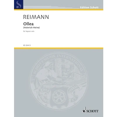 Abbildung von Ollea: Vier Gedichte von Heinrich Heine. Sopran solo. Sopran. (Edition Schott)
