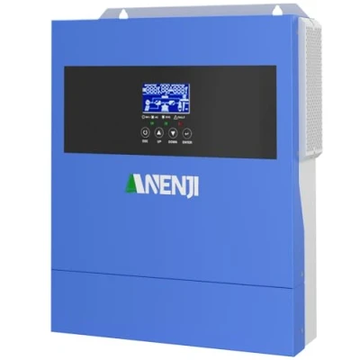 Abbildung von Aninerel 4000W Solar Hybrid Wechselrichter 24VDC zu 230VAC Reiner Sinus mit 100A MPPT Solarladeregler, Max PV Eingangsspannung 500V, für 24V Lithium Batterien,mit WiFi Modul