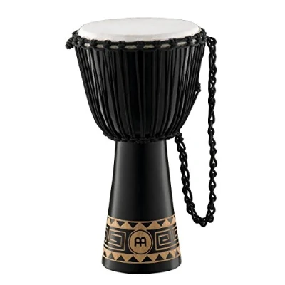 Abbildung von Meinl Percussion Rope Congo Djembe Sehr große Handtrommel Mit Ziegenfell Durchmesser 13 Zoll Mahagoni, Dunkelbraun (HDJ1 XL)