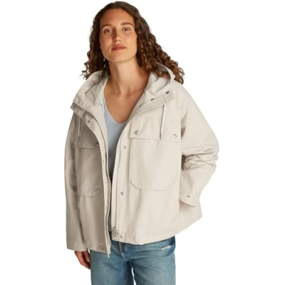 Abbildung von Tommy Hilfiger Short Übergangsjacke, Damen, Größe: 38, Ivory petal