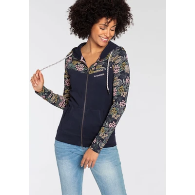 Abbildung von KangaROOS Kapuzensweatjacke, mit Blumenprint
