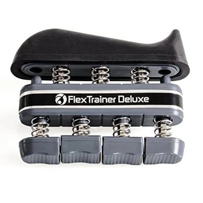 Abbildung von AFH Webshop Flex Trainer Deluxe Handtrainer Fingertrainer Handtrainingsgerät Fingertrainingsgerät Widerstand: (extra stark dunkel grau