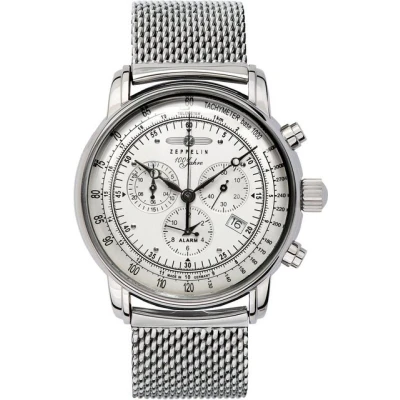 Abbildung von Zeppelin Chronograph, Herren, Größe: One Size, Silber