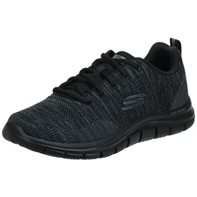 Abbildung von Skechers Herren Track Front Runner 232298 BBK Sneaker, Black Knit/Black Trim, 42 EU