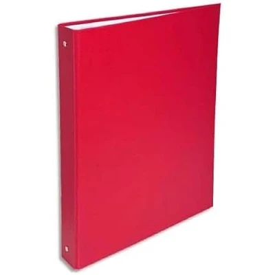 Abbildung von Exacompta 51375E Ringbuch OPAK DIN A4 aus starkem Karton mit Kunststoffbezug außen 4 Ringen 40 mm breit rot ideal für Schule und Büro Ringhefter Ringordner Ringbuchordner