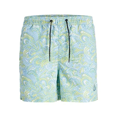 Abbildung von JACK &amp; JONES PLUS Herren Jpstfiji Jjswim Paisley Pls Badeshorts, Ethereal Blue, 46