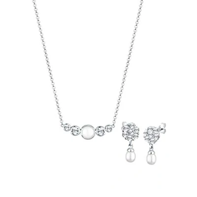 Abbildung von Elli Jewerly SET Classic Ohrringe silvercolored, Damen, Größe: 45, Silver colored