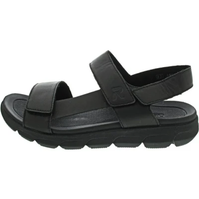 Abbildung von Rieker EVOLUTION Sandale, Sommerschuh, Sandalette, Keilabsatz, mit Klettverschlüssen, waschbar