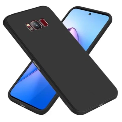 Abbildung von EASSGU Hülle für Samsung Galaxy S8+ / S8 Plus (6.2&quot; Inches), Weiche TPU Silikon Schwarz