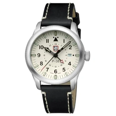 Abbildung von Luminox Schweizer Uhr Herren XA.9527 P 38 Lightning GMT 43,5 mm Neu OVP, Saphirglas