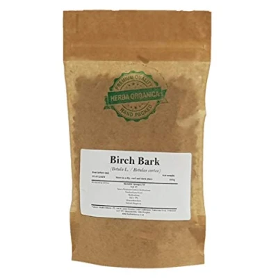 Abbildung von Birkenrinde / Betula L Birch Bark # Herba Organica Hängebirke, Sandbirke, Weißbirke, Warzenbirke (100g)