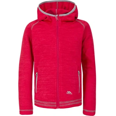Abbildung von Trespass Goodness, Raspberry Marl, 2/3, Warme Fleecejacke mit Kapuze 230g/m² für Kinder / Mädchen 2 12 Jahre, 3 Grau