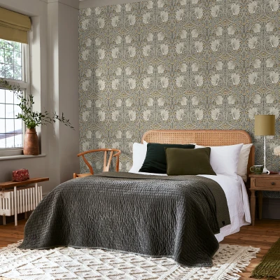 Abbildung von WILLIAM MORRIS AT HOME Vliestapete &quot;Pimpernel&quot;, Retro, Design Tapeten