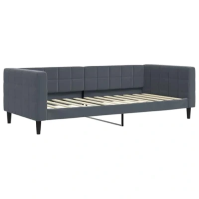 Abbildung von vidaXL Bett Tagesbett Dunkelgrau 100x200 cm Samt