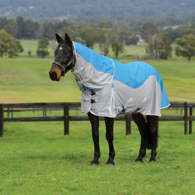 Abbildung von Weatherbeeta Fliegendecke Dual Shield Detach A Neck Blau/GrauVerkauft von Agradi