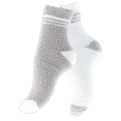Abbildung von Yenita 4 PAAR Socken grauweiss, Damen, Größe: 37 41, Grau weiss