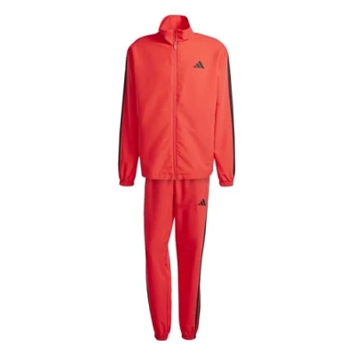 Abbildung von adidas Sportswear Basic 3 Stripes SET Trainingsanzug, Herren, Größe: XS, Pure ruby