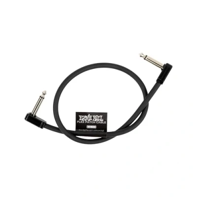 Abbildung von Ernie Ball Flex Patch Kabel 46 cm Schwarz Einzel