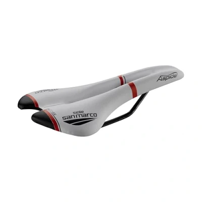 Abbildung von Selle San Marco Unisex Erwachsene Aspide Racing Sattel, White/Black/Red, S
