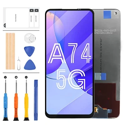 Abbildung von für OPPO A74 5G LCD Bildschirm A93 PCGM00 Ersatz A54 CPH2195 Dsipaly Touchscreen Digitizer Montage CPH2197 CPH2263 mit Werkzeugen (schwarz)