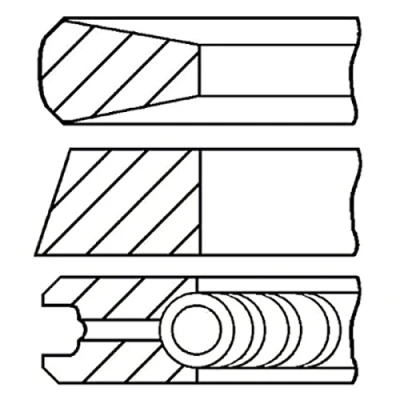 Abbildung von GOETZE ENGINE 08 103207 00 Kolbenringsatz 91,5 0,5