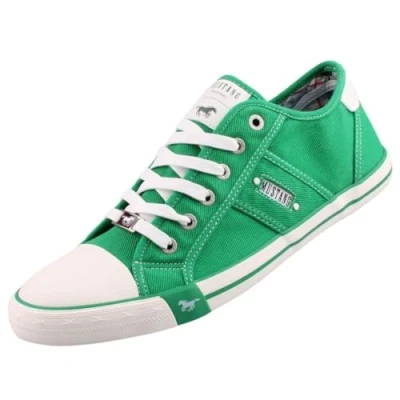 Abbildung von Mustang Shoes Sneaker mit Markenlabel, Freizeitschuh, Halbschuh, Schnürschuh